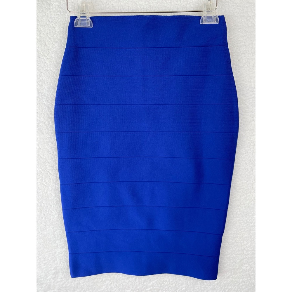 Shinestar Royal Blue Bandage Bodycon Pencil Skirt HS7097S Womens Size M NEW